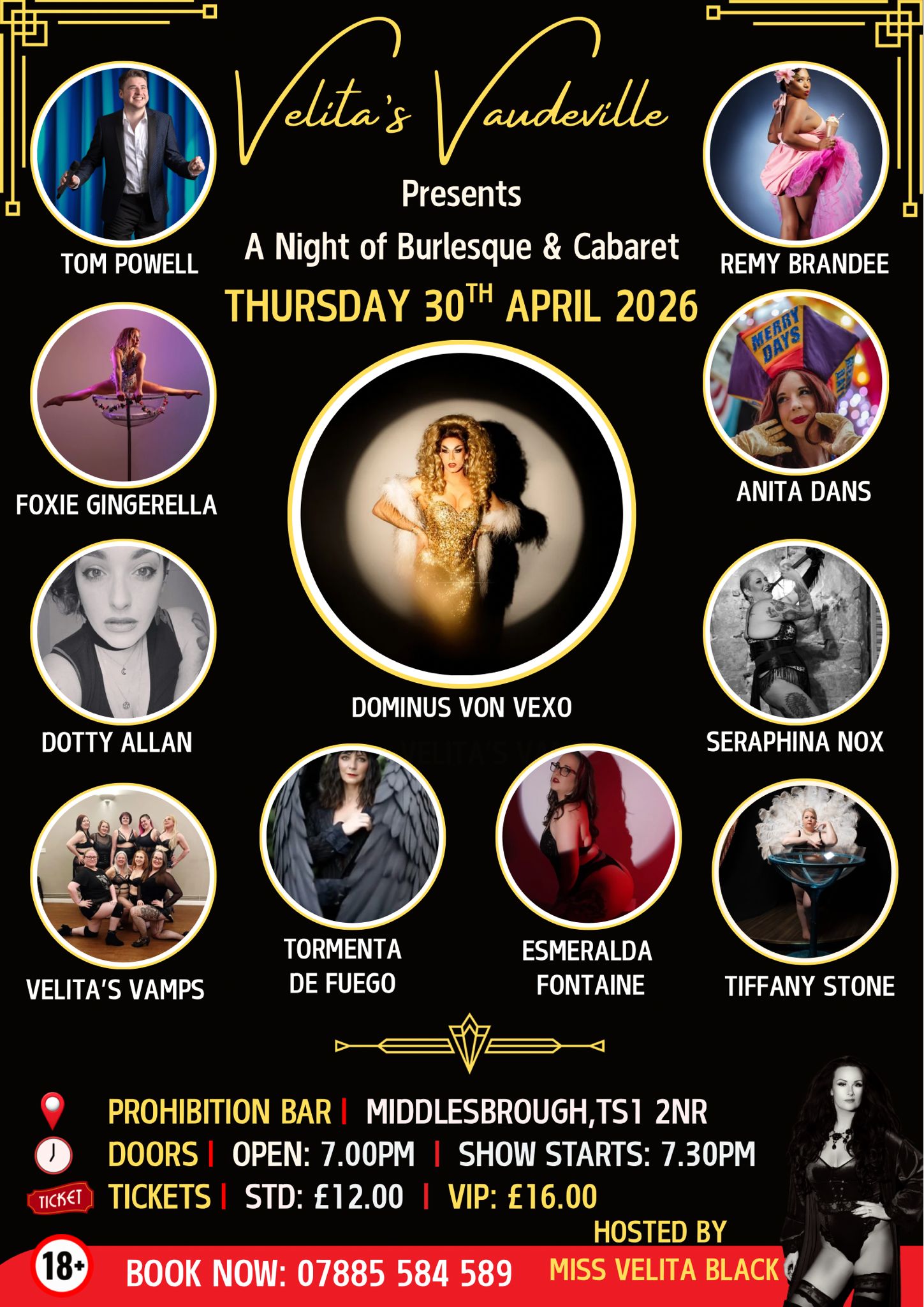 ✨ Velita’s Vaudeville Presents: A Night of Burlesque & Cabaret ✨