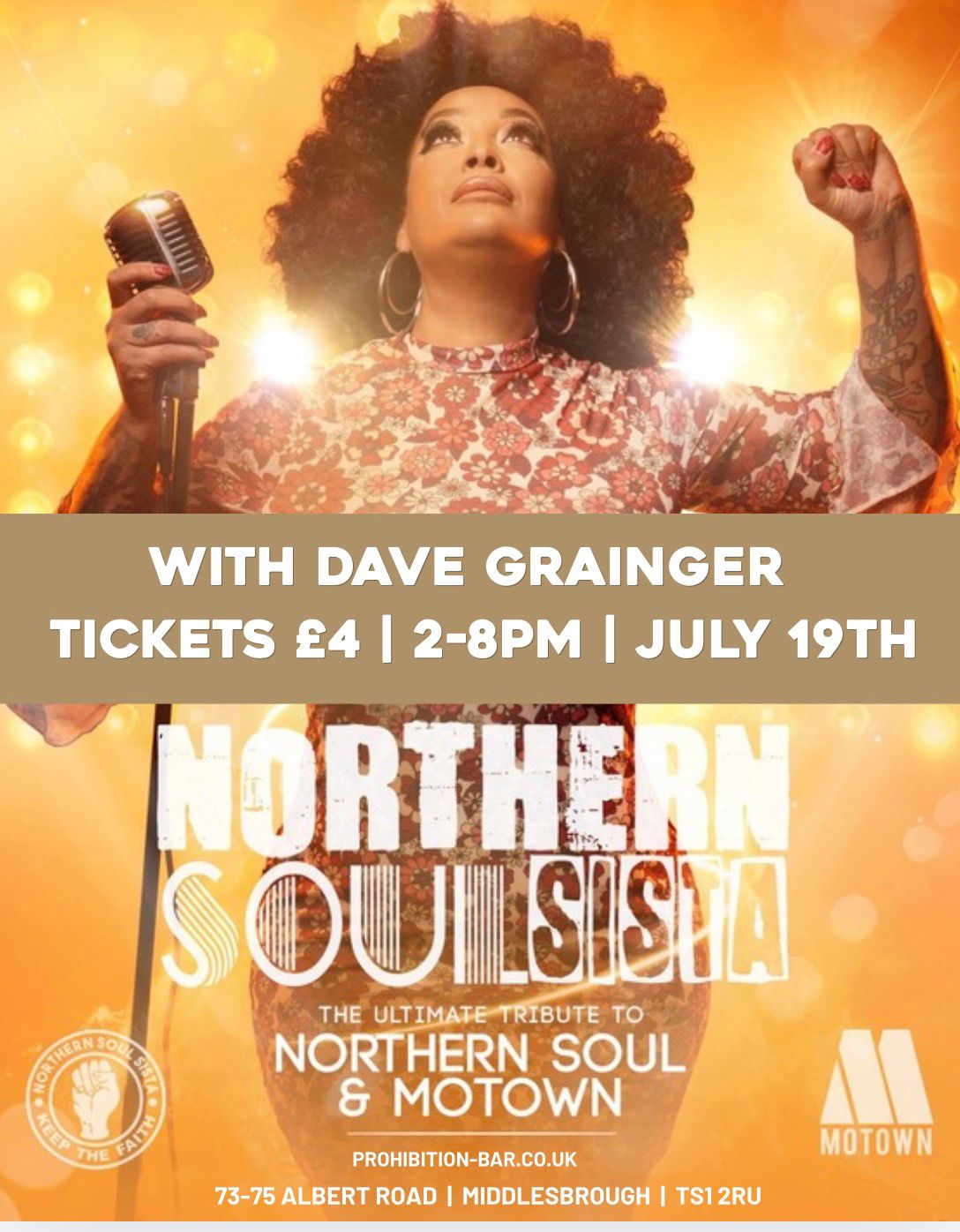 🎤 Northern Soul Sista is coming to Middlesbrough!