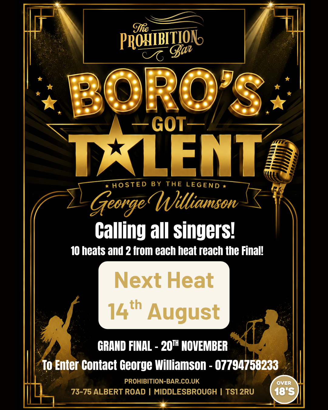 THINK YOU’VE GOT WHAT IT TAKES? – 14th August
