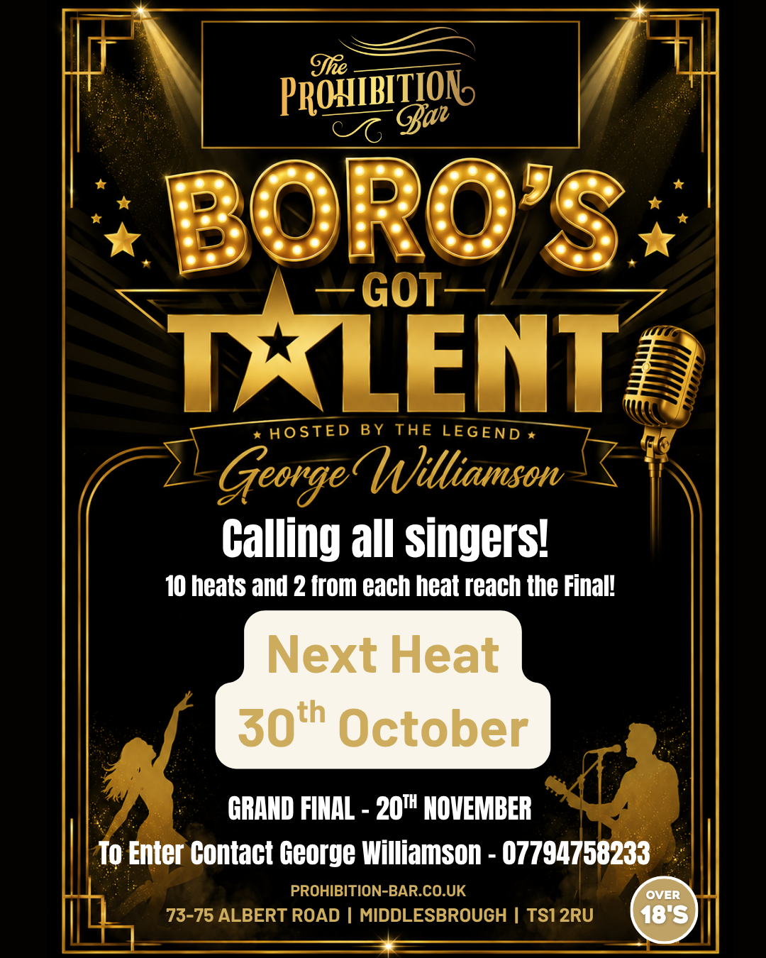 THINK YOU’VE GOT WHAT IT TAKES? – 30th October