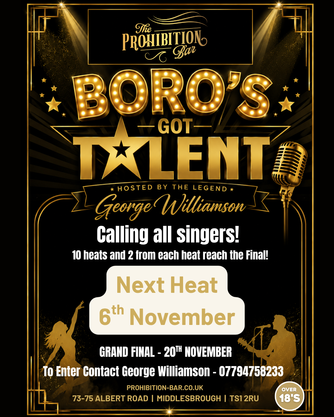 THINK YOU’VE GOT WHAT IT TAKES? – 6th November